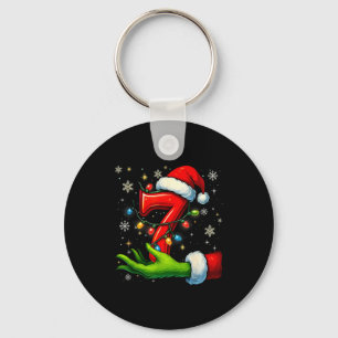 Six Seven Funny Christmas Meme Couple Matching Keychain