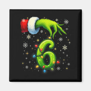 Six Seven Funny Christmas Meme Couple Matching Magnet