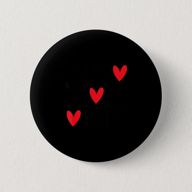 Six Seven Gamer 67 Valentines Day 6 7 Funny  2 Inch Round Button (Front)