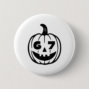 Six Seven Halloween Costume For Students Teachers  2 Inch Round Button