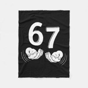 Six Seven Hands 6-7 Meme 67 Men Women  Fleece Blanket