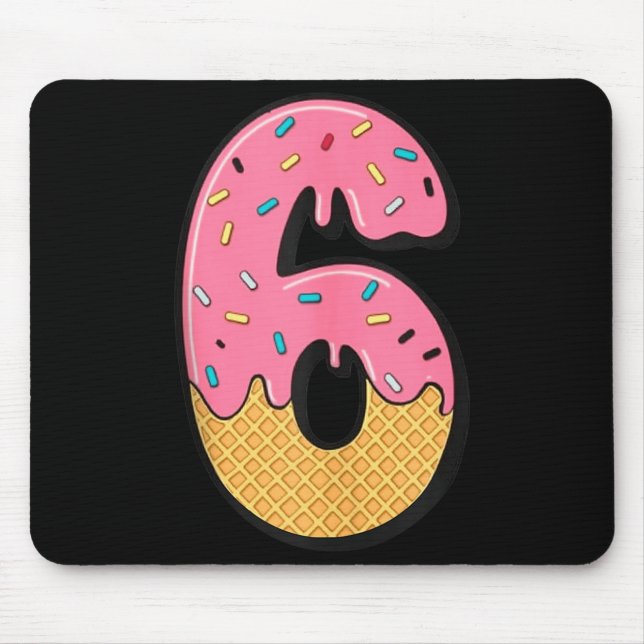 Six Seven Ice Cream 67 Fun Mason Meme Easy Hallowe Mouse Pad (Front)