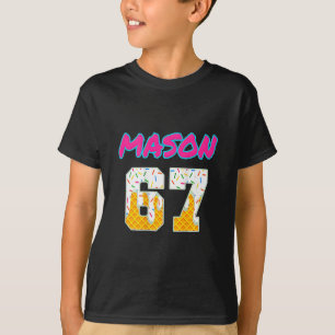 Six Seven Ice Cream 67 Funny Gen Alpha Mason Meme T-Shirt