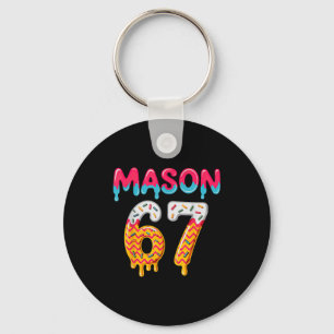 Six Seven Ice Cream Drip 67 Mason Meme  Keychain