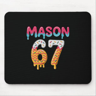 Six Seven Ice Cream Drip 67 Mason Meme  Mouse Pad