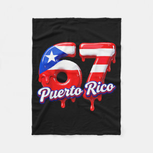 Six Seven Ice Cream Drip 6 7 Kids Meme 67 Puerto R Fleece Blanket