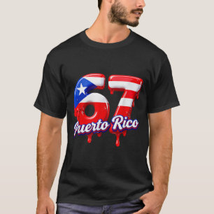 Six Seven Ice Cream Drip 6 7 Kids Meme 67 Puerto R T-Shirt