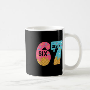 Six Seven Ice Cream Drip Cool Meme 67 Funny Drippi Coffee Mug