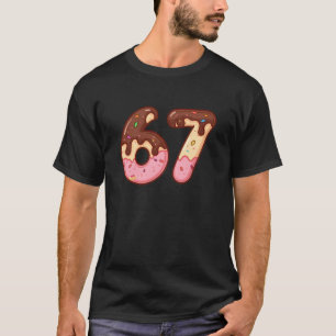 Six Seven Ice Cream Drip Cool Meme 67 Funny Number T-Shirt