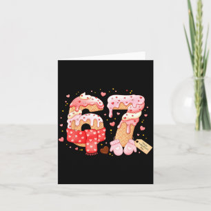 Six Seven Ice Cream Drip Cool Meme 67 Funny Valent Card