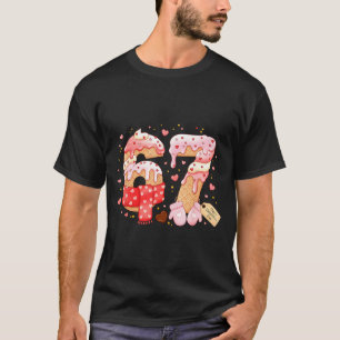 Six Seven Ice Cream Drip Cool Meme 67 Funny Valent T-Shirt