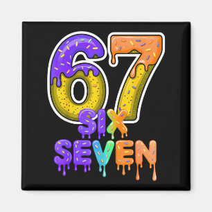 Six Seven Ice Cream Drip Gen Alpha Slang 6 7 Meme  Magnet