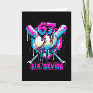 Six Seven Ice Cream Drip Gen Alpha Slang 6 7 Trend Card