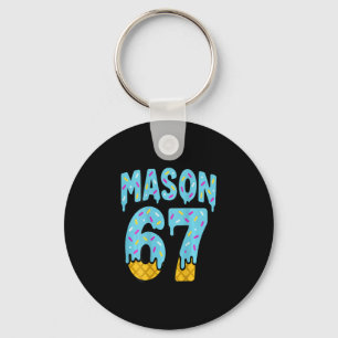 Six Seven Ice Cream Drip Mason 67 Meme Halloween ( Keychain