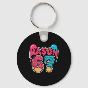 Six Seven Ice Cream Drip Sport 67 Fun Mason Meme  Keychain