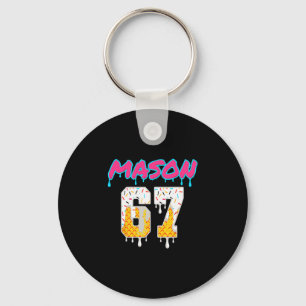 Six Seven Ice Cream Drip Sport 67 Fun Mason Meme  Keychain