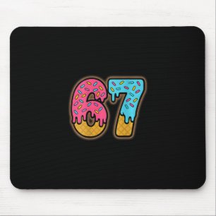 Six Seven Ice Cream Drip Sport 67 Fun Mason Meme ( Mouse Pad