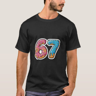 Six Seven Ice Cream Drip Sports Cool Meme 67 Funny T-Shirt