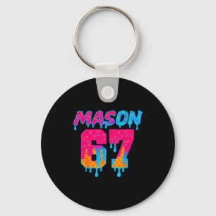 Six Seven Ice Cream Drip Srt 67 Mason Meme  Keychain