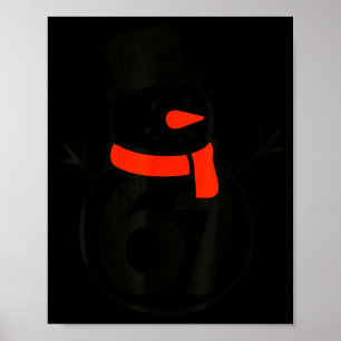 Six Seven Kids 67 Boys Girls 6 7 Christmas Snowman Poster