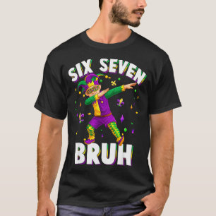 Six Seven Mardi Gras Jester 67 Meme Carnival 6 7 K T-Shirt