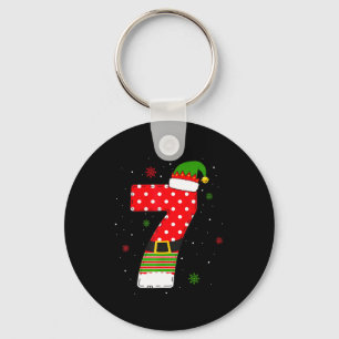 Six Seven Matching 67 Christmas Elf Hat Meme Gen A Keychain