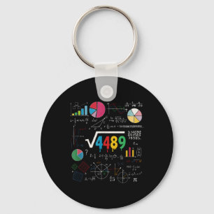 Six Seven Math Teacher 67 Meme Square Root 4489 Sl Keychain