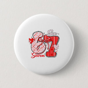 Six Seven Meme 67 Coquette Bow Valentines Women Gi 2 Inch Round Button