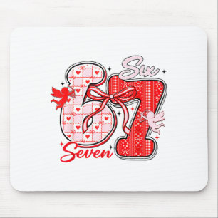 Six Seven Meme 67 Coquette Bow Valentines Women Gi Mouse Pad