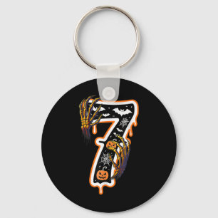 Six Seven Meme 6 7 67 Halloween Thanksgiving Coupl Keychain