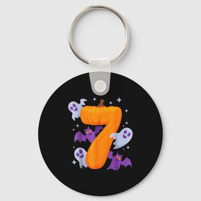 Six Seven Meme 6 7 Halloween Costume  Keychain (Front)