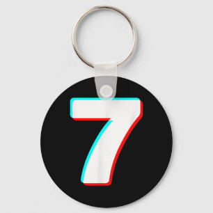 Six Seven Meme 7 Costume Halloween Couples Matchin Keychain