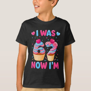 Six Seven Meme 7 Year Old Birthday Cupcake Was 6 N T-Shirt