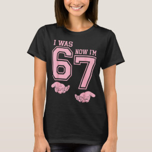 Six Seven Meme 7 Year Old Birthday Shirt Was 6 Now
