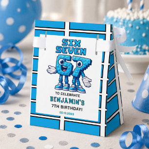 Six Seven Meme 7th Birthday Funny Trendy Favor Box