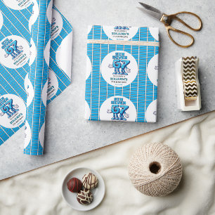 Six Seven Meme 7th Birthday   Funny Trendy Wrapping Paper