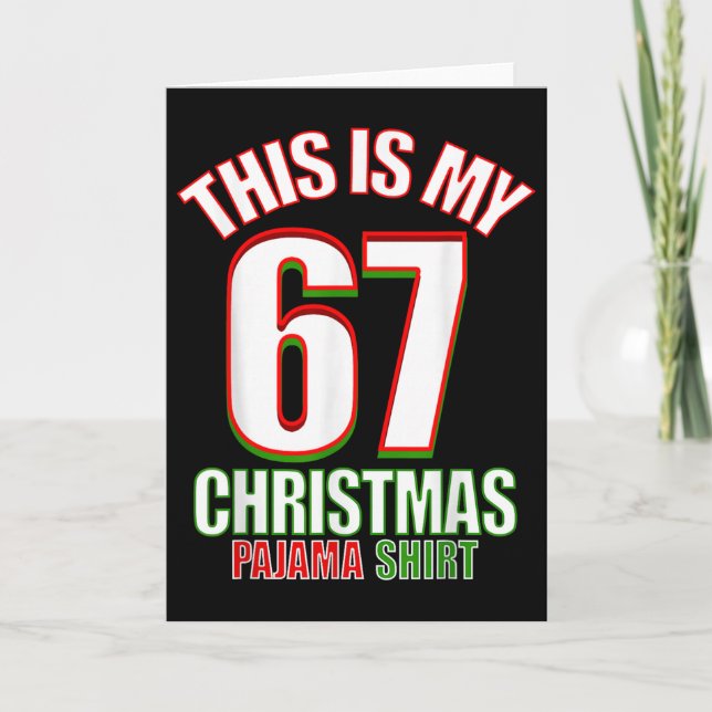 Six Seven Meme  Card (Front)