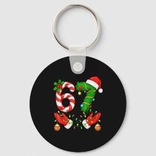 Six Seven Meme Christmas 67 Santa Funny Christmas Keychain
