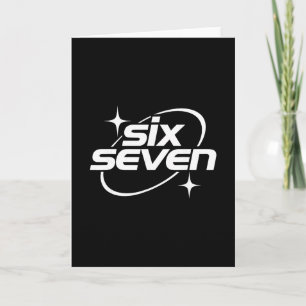 Six Seven Meme Cool Y2k 67 Gen Alpha Slang  Card