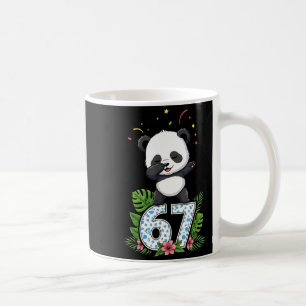 Six Seven Meme Dabbing Baby Panda 67 Funny Gen Z A Coffee Mug