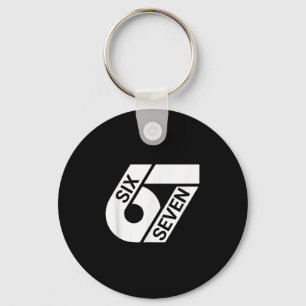 Six Seven Meme Funny  Keychain