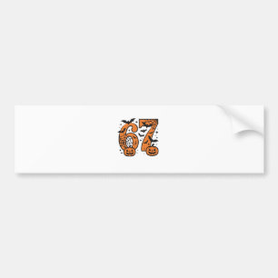  Six Seven Meme Halloween 67 Mason Spooky  Bumper Sticker
