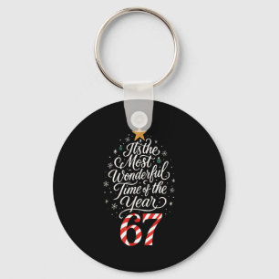Six Seven Meme Its The Most Wonderful Time 67 Chri Keychain