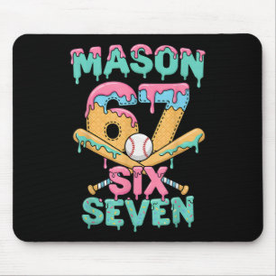 Six Seven Meme Mason Ice Cream Drip Funny Bysebyll Mouse Pad