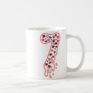 Six Seven Meme Number 7 Couples Matching Valentine Coffee Mug