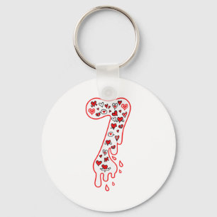 Six Seven Meme Number 7 Couples Matching Valentine Keychain
