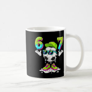 Six Seven Meme Soccer Ice Cream Drip 67 For Kids B Coffee Mug