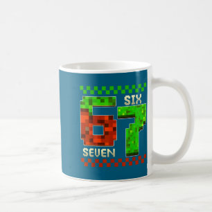 Six Seven Meme Video Gamer Boys Kids 67 Birthday 6 Coffee Mug