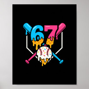 Six Seven Sell Ice Cream Drip Cool 67 Gen Alpha Sl Poster