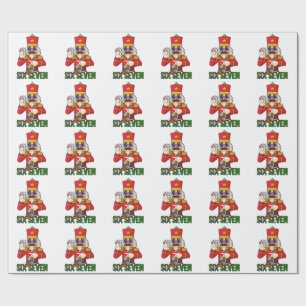 Six Seven Snowman Christmas Nutcracker 6 7 Xmas  Wrapping Paper